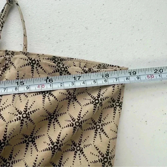 levi's Clea Dress Cotton Tiered Adjustable Straps Sz L‎ in Textured Stars Safari - Picture 12 of 13